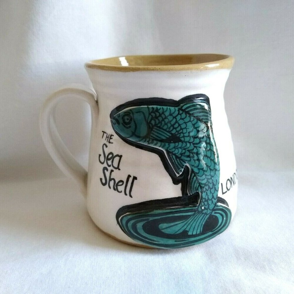 The Sea‎ Shell Fish London Restaurant Pottery Mug